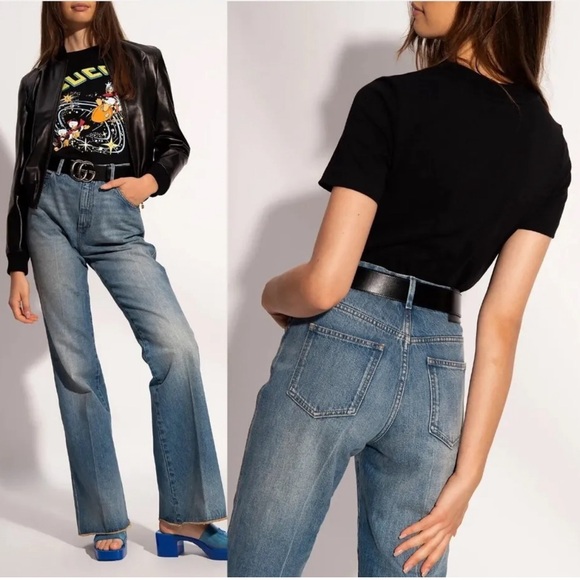 GUCCI X DISNEY DONALD DUCK Rocket Embroidered Logo Cotton Jersey T-shirt - Picture 16 of 16